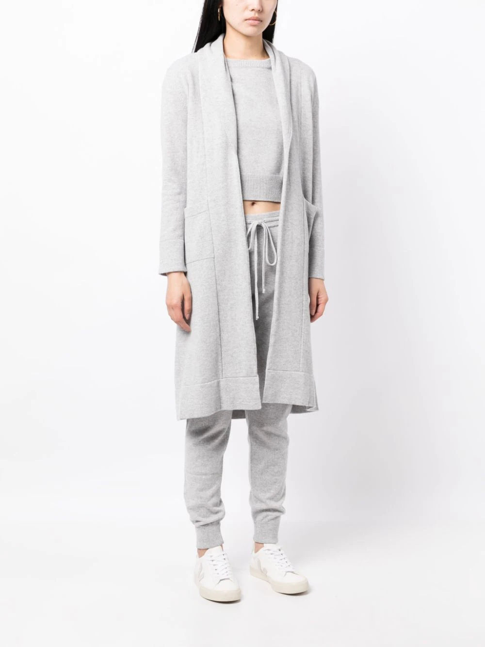 Venezia Cashmere Cardigan - Fog