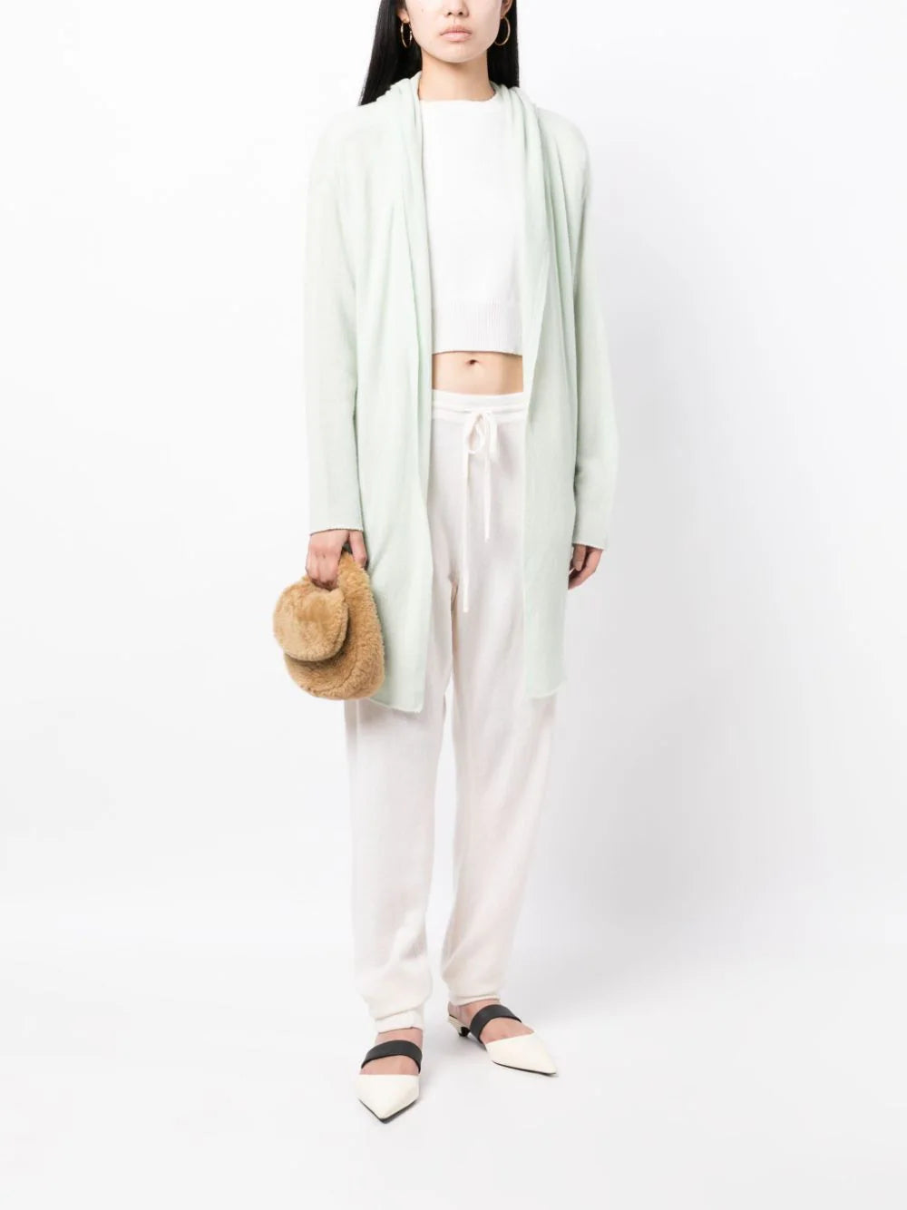 Napoli Lightweight Cashmere Cardigan - Salvia
