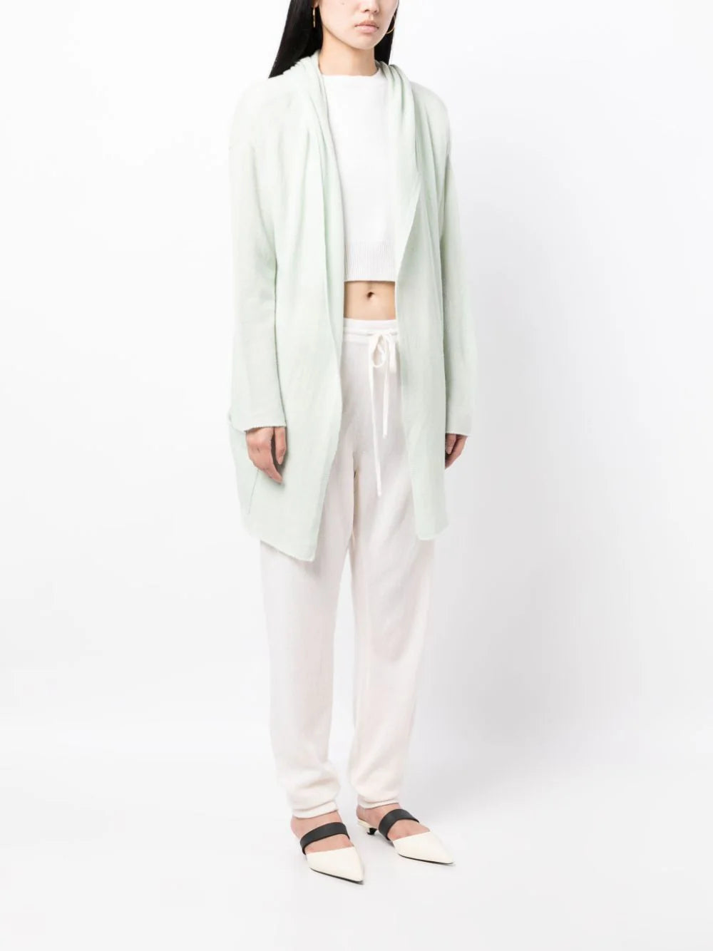 Napoli Lightweight Cashmere Cardigan - Salvia