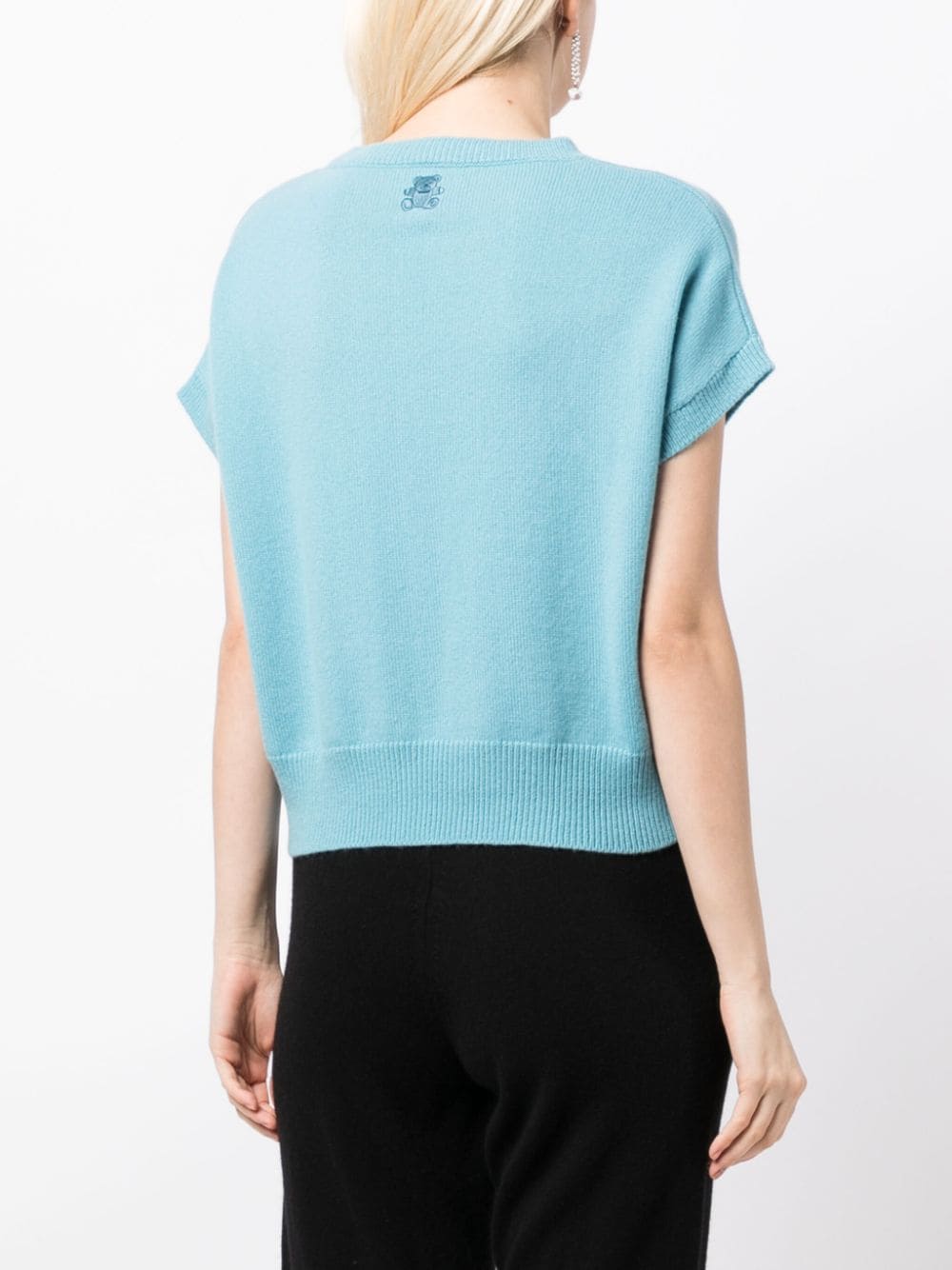 Genova Sleeveless Cashmere Jumper - Oceano