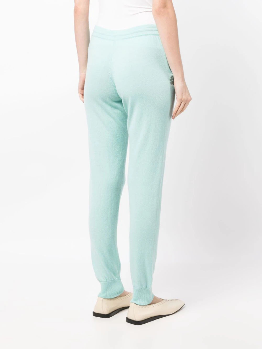 Milano Drawstring Cashmere Joggers - Reseda