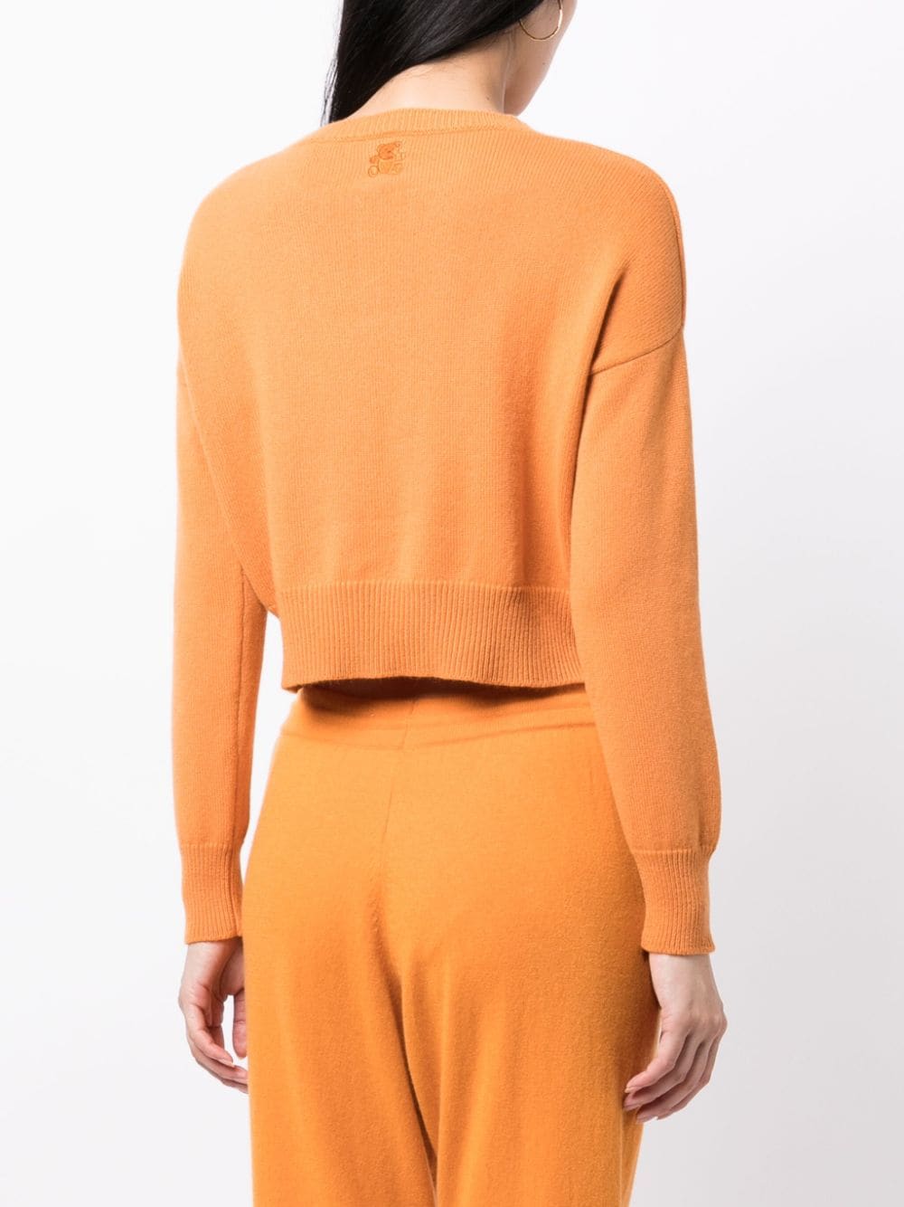 Genova Cropped Cashmere Jumper - Marigold