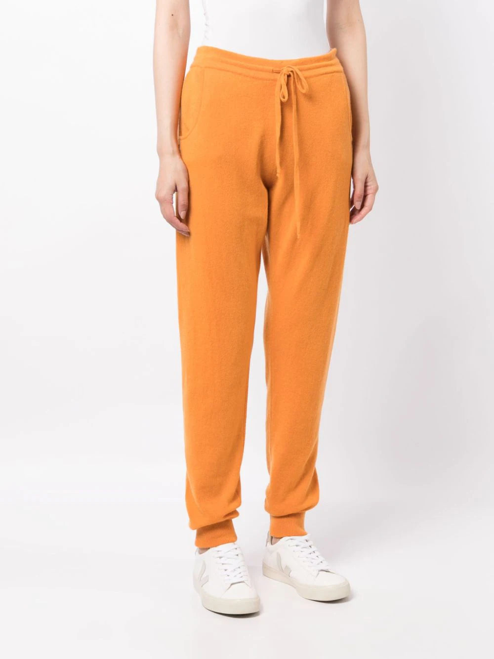Milano Drawstring Cashmere Joggers - Marigold