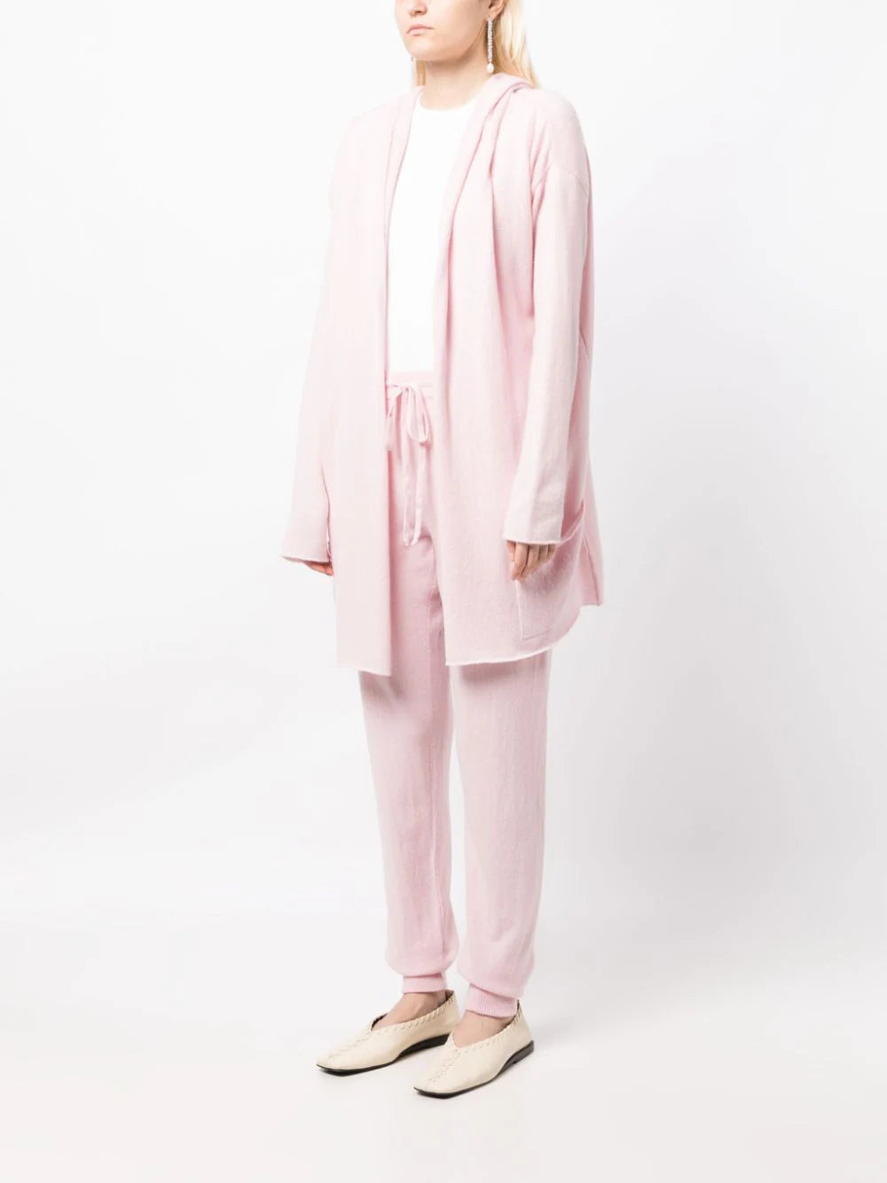 Napoli Lightweight Cashmere Cardigan - Tea Rose