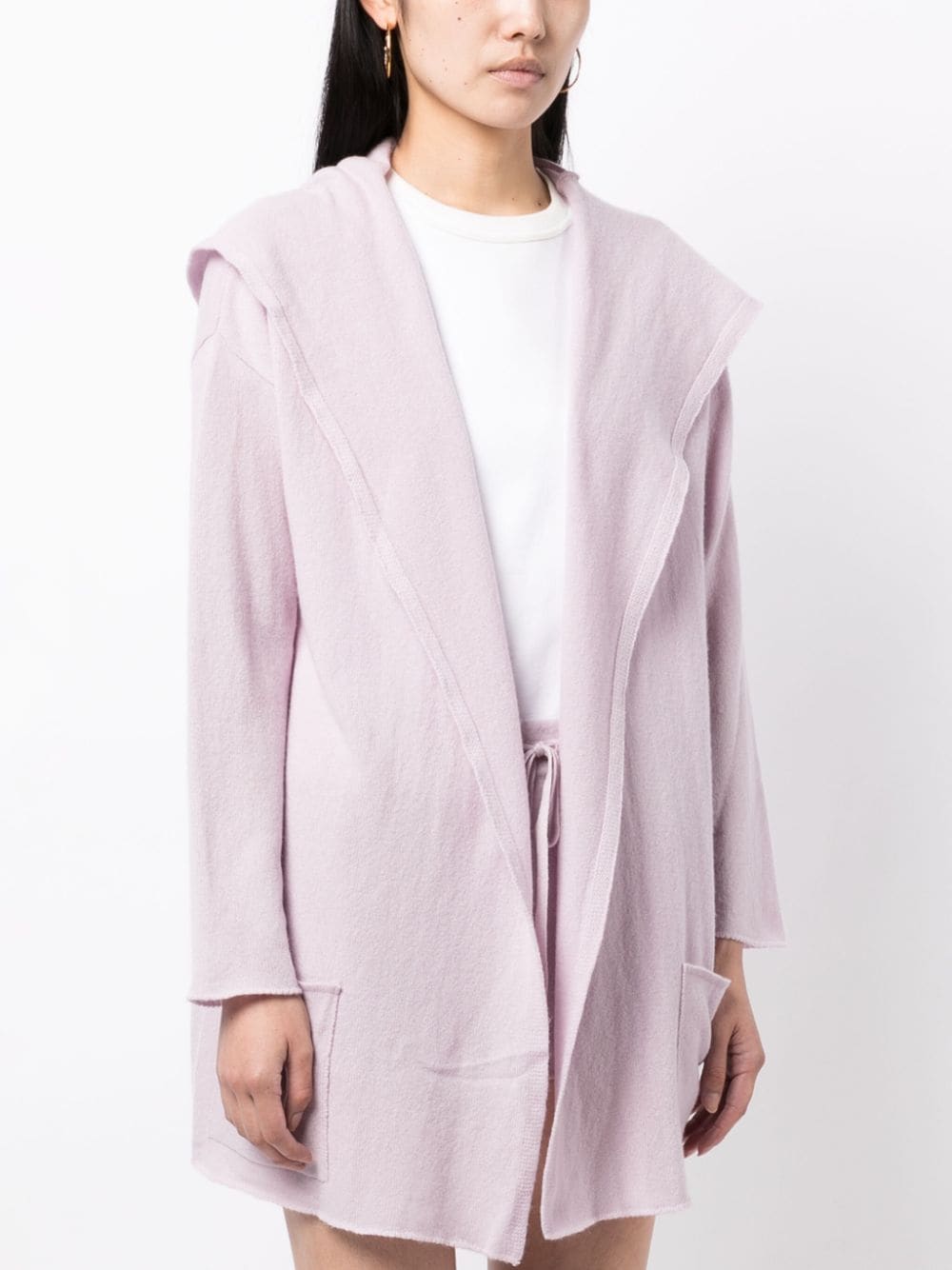 Napoli Lightweight Cashmere Cardigan - Silver Iris