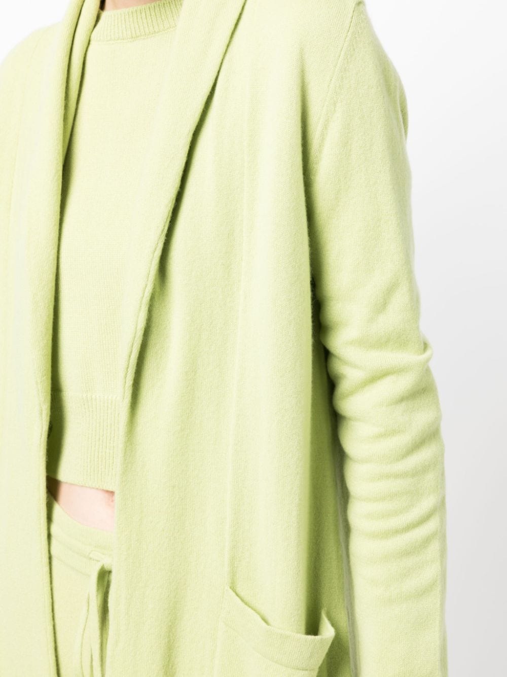Venezia Cashmere Cardigan - Asparagus