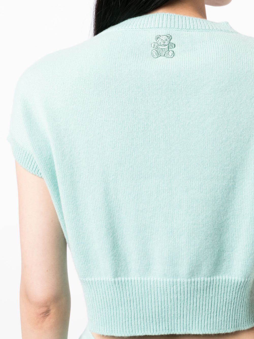 Genova Sleeveless Cashmere Jumper - Reseda