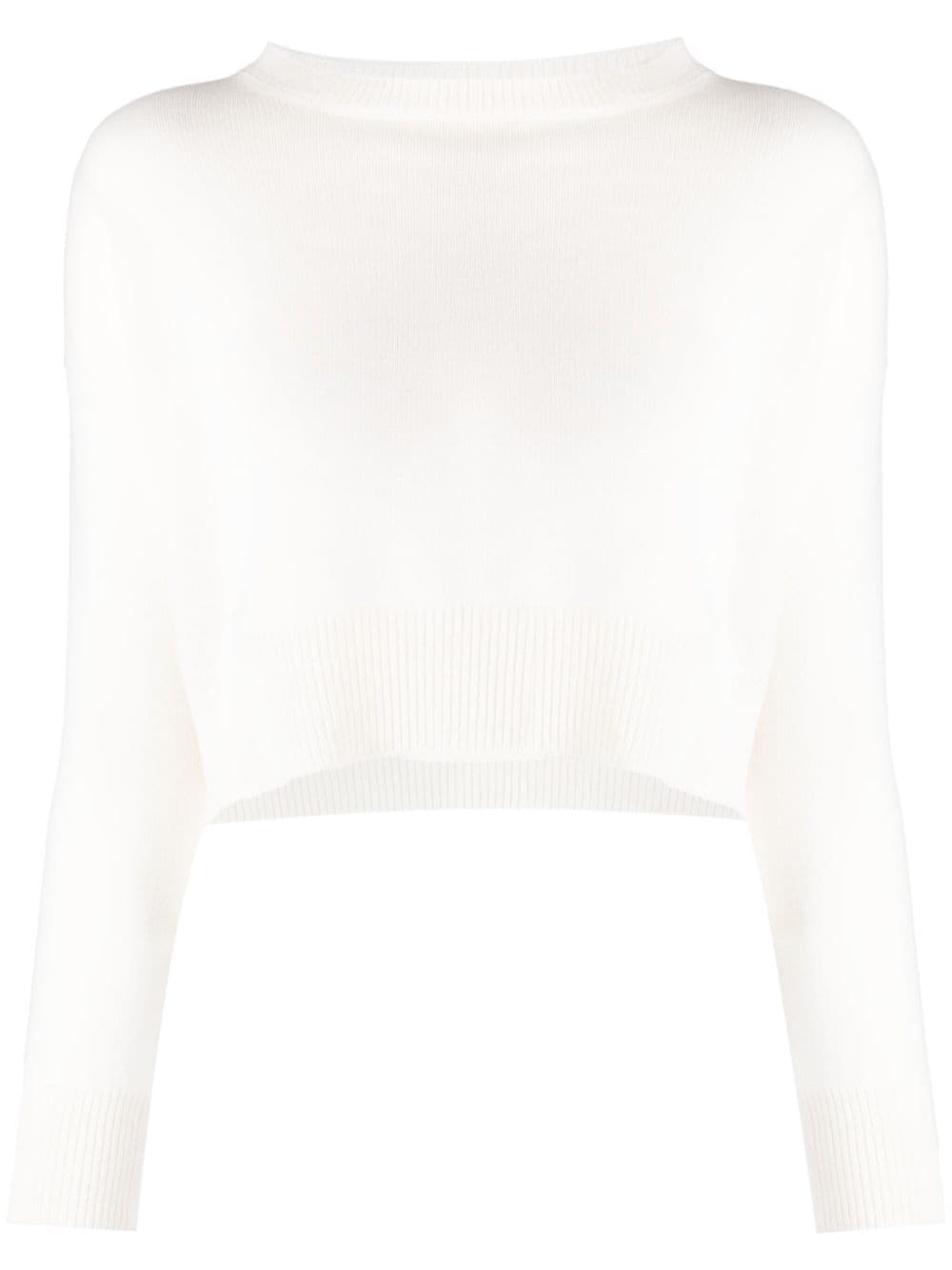 Genova Cropped Cashmere Jumper - Luna