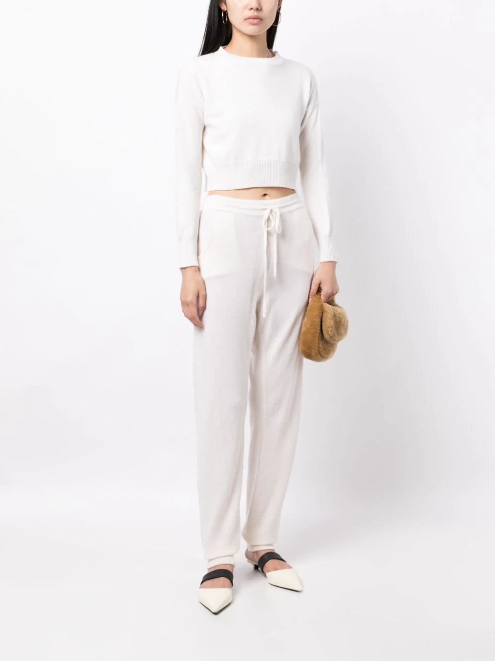 Genova Cropped Cashmere Jumper - Luna