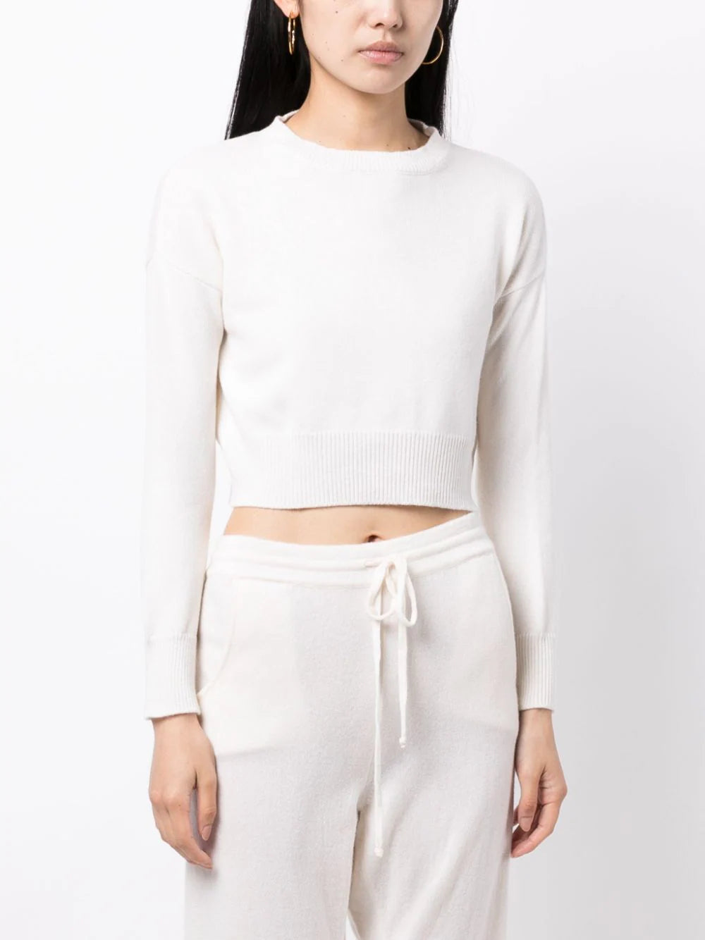 Genova Cropped Cashmere Jumper - Luna