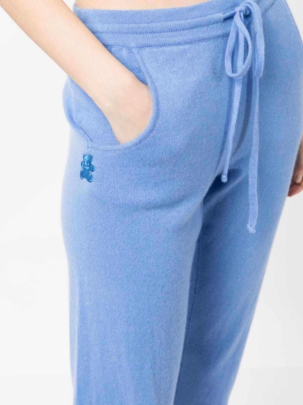 Milano Drawstring Cashmere Joggers - Azure