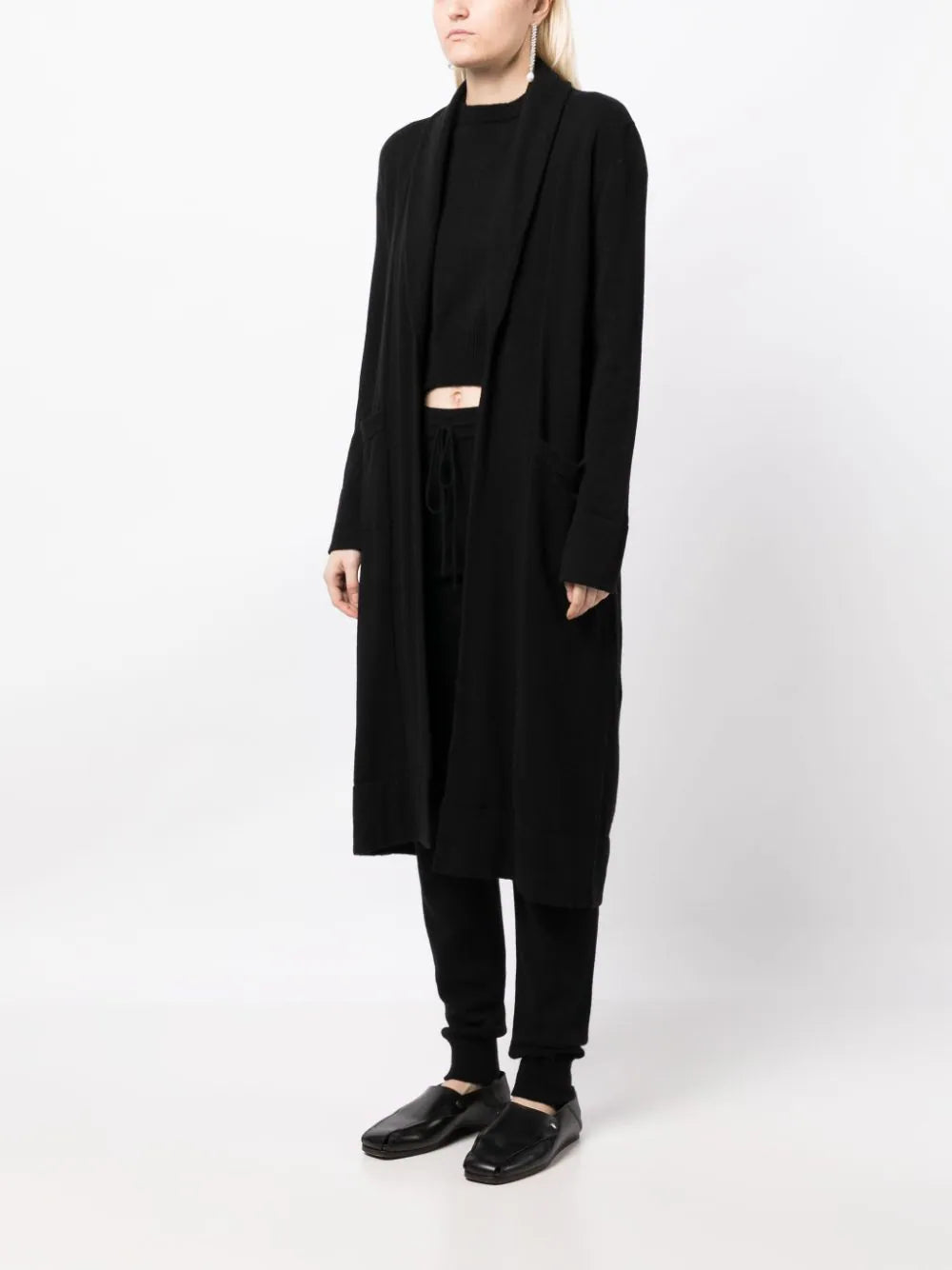 Venezia Cashmere Cardigan - Black Embassy