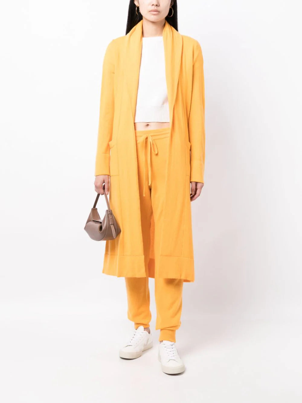 Venezia Cashmere Cardigan - Nasturtium