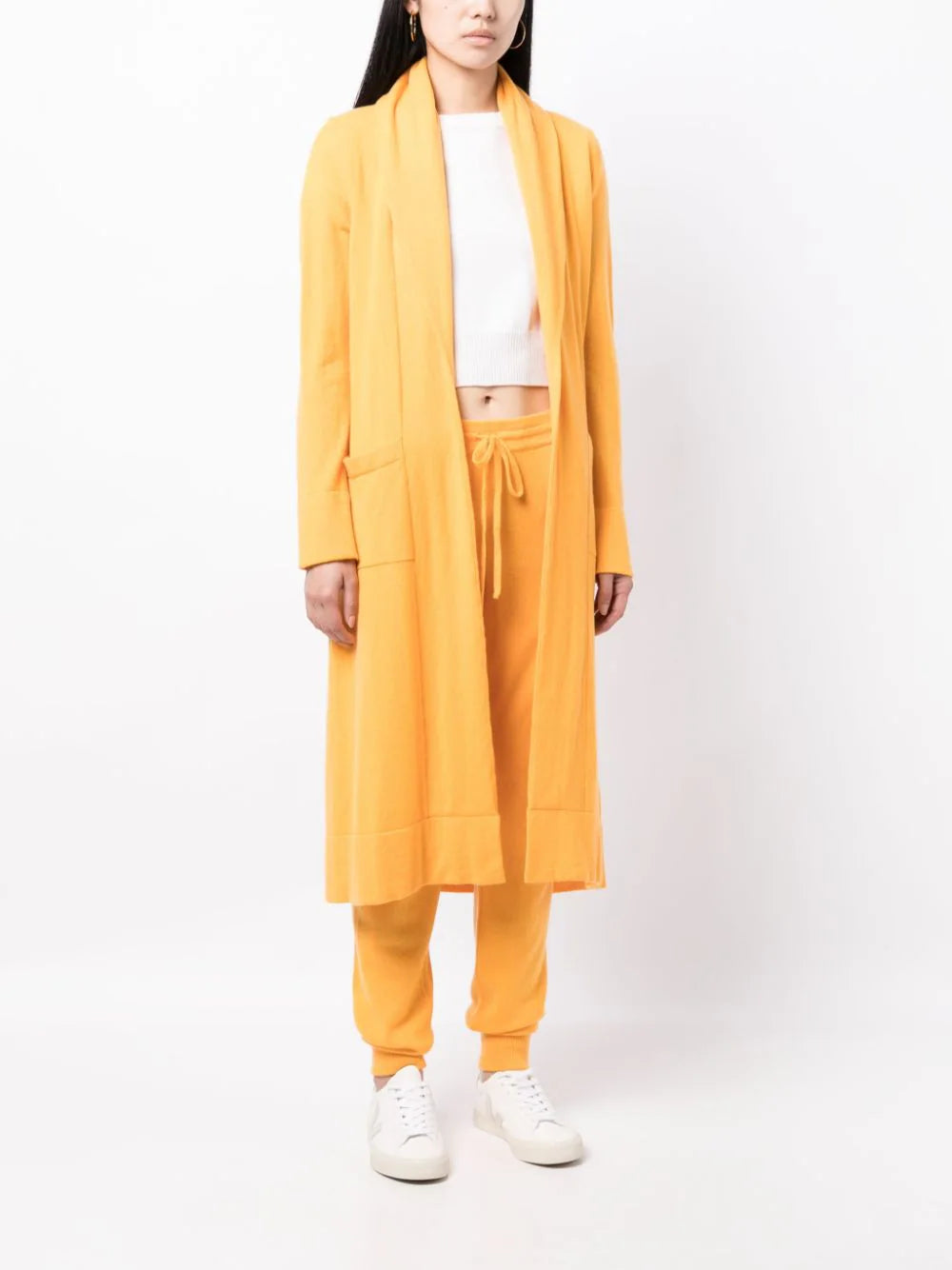 Venezia Cashmere Cardigan - Nasturtium