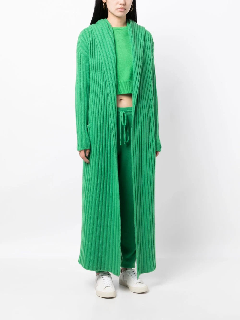Amalfi Cashmere Cardigan - Flash Green