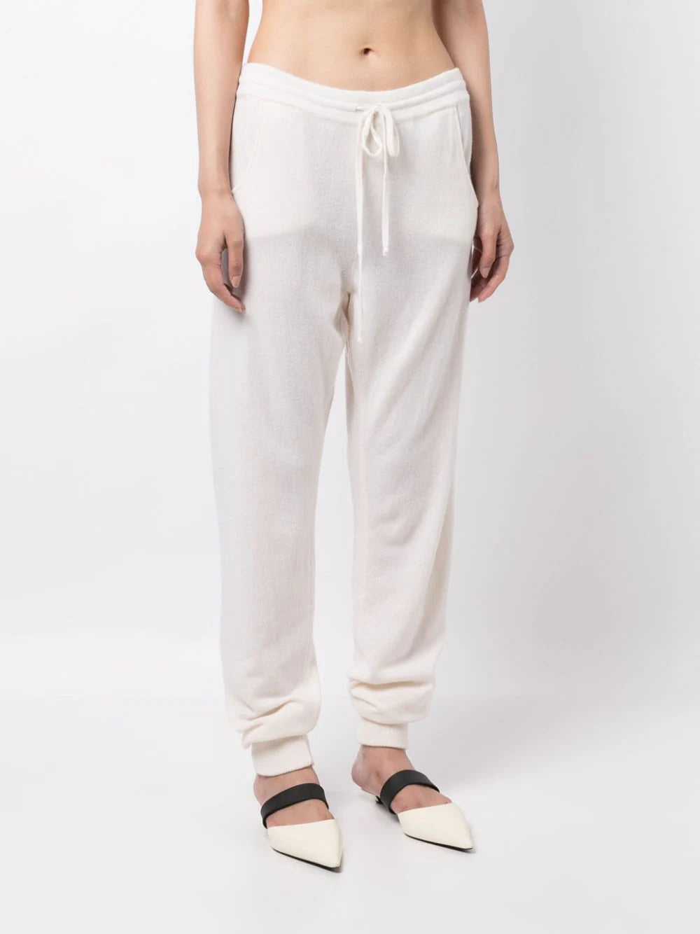 Milano Drawstring Cashmere Joggers - Luna