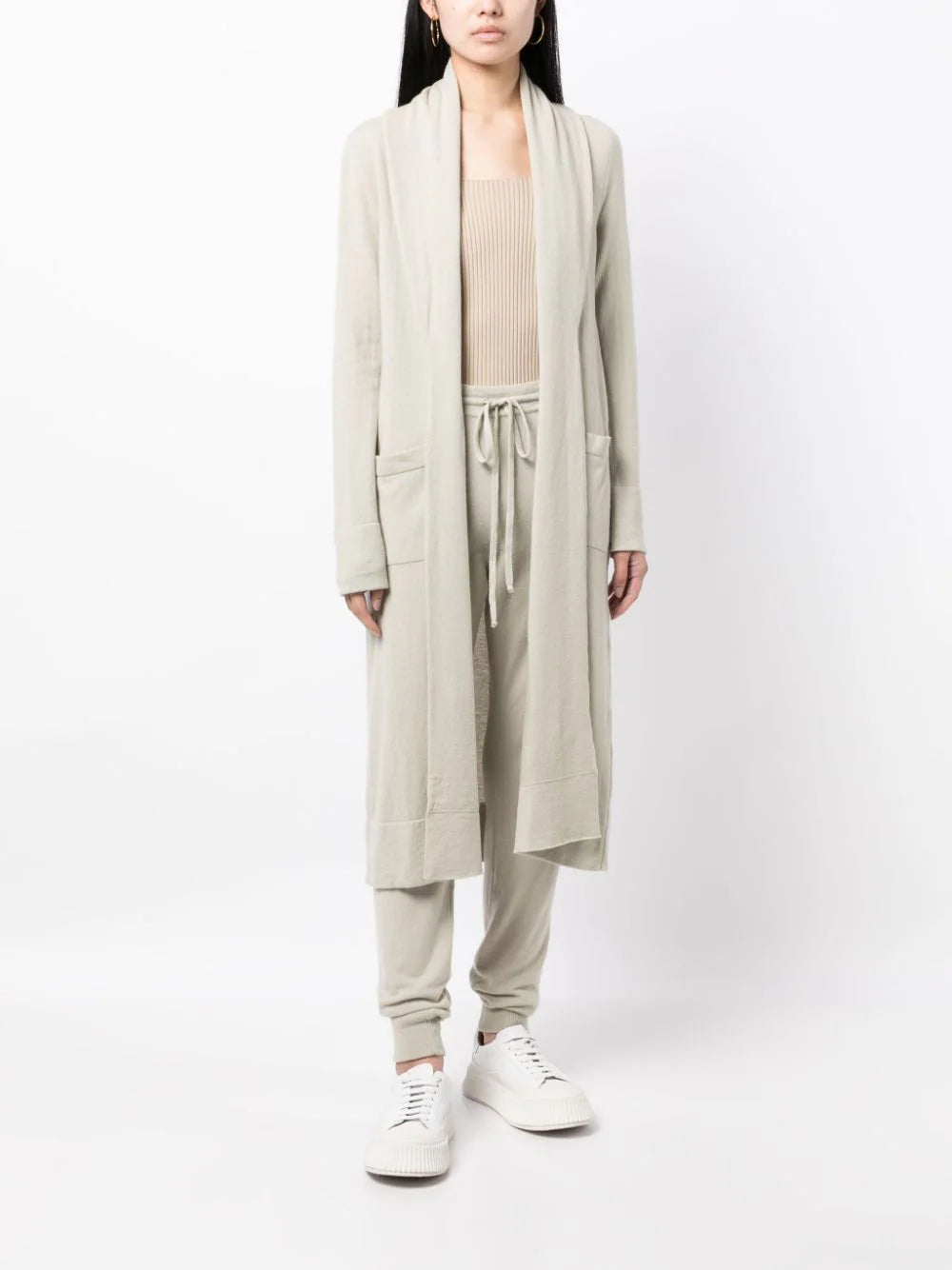 Venezia Cashmere Cardigan - Lichen
