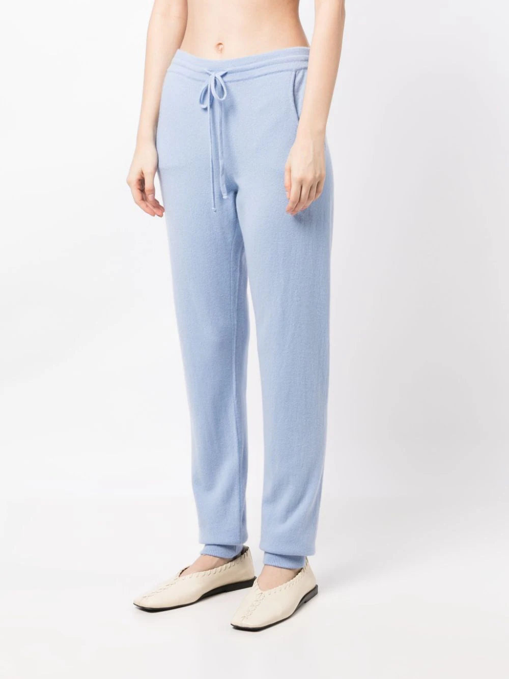 Milano Drawstring Cashmere Joggers - Faience