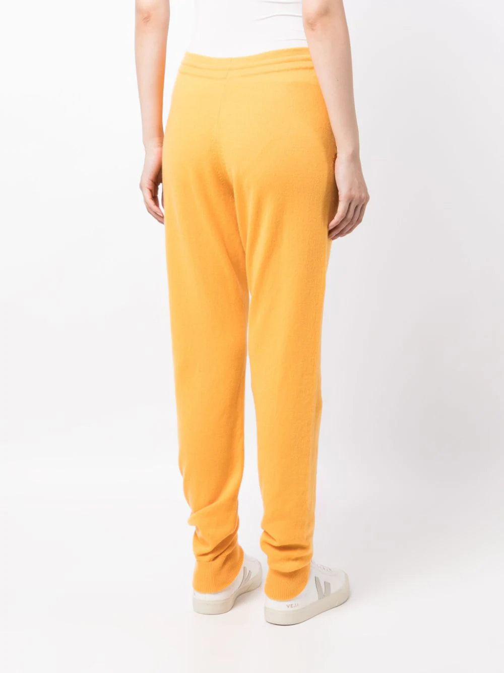 Milano Drawstring Cashmere Joggers - Nasturtium