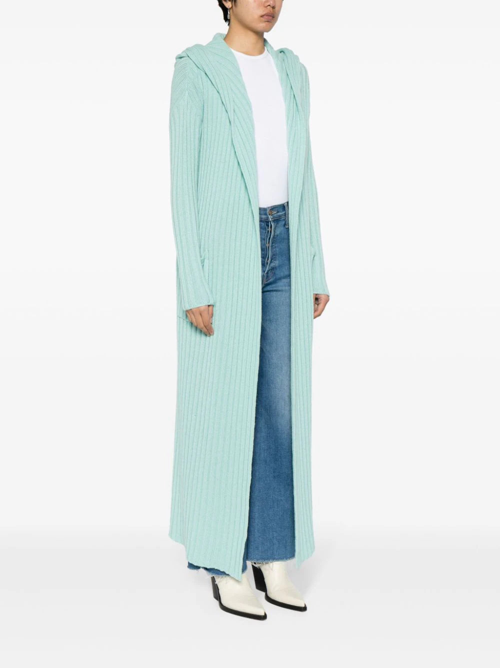 Amalfi Cashmere Cardigan - Reseda