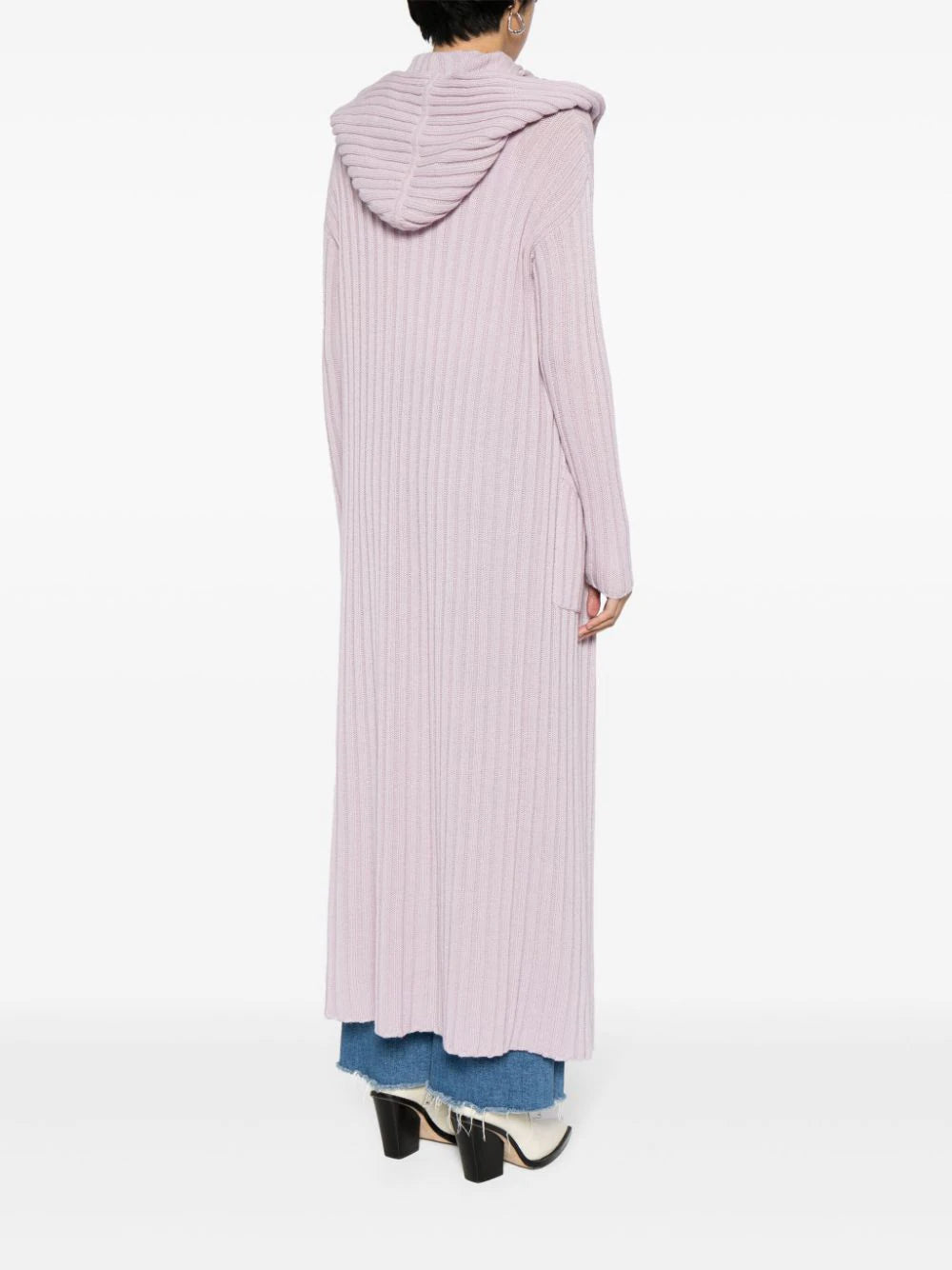 Amalfi Cashmere Cardigan - Silver Iris