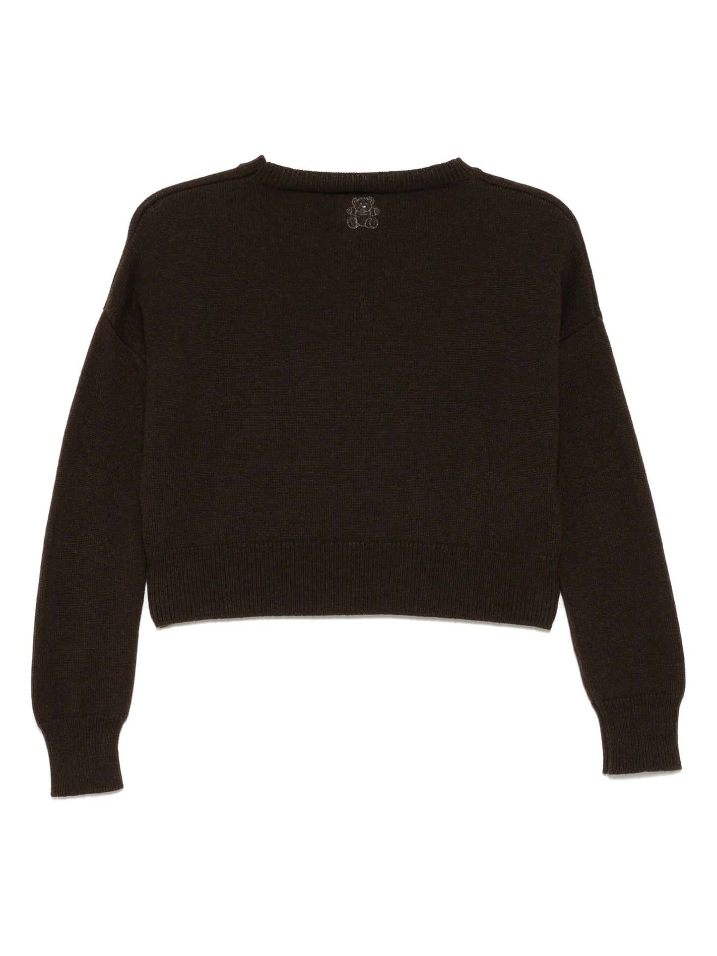 Genova Cropped Cashmere Jumper - Peat
