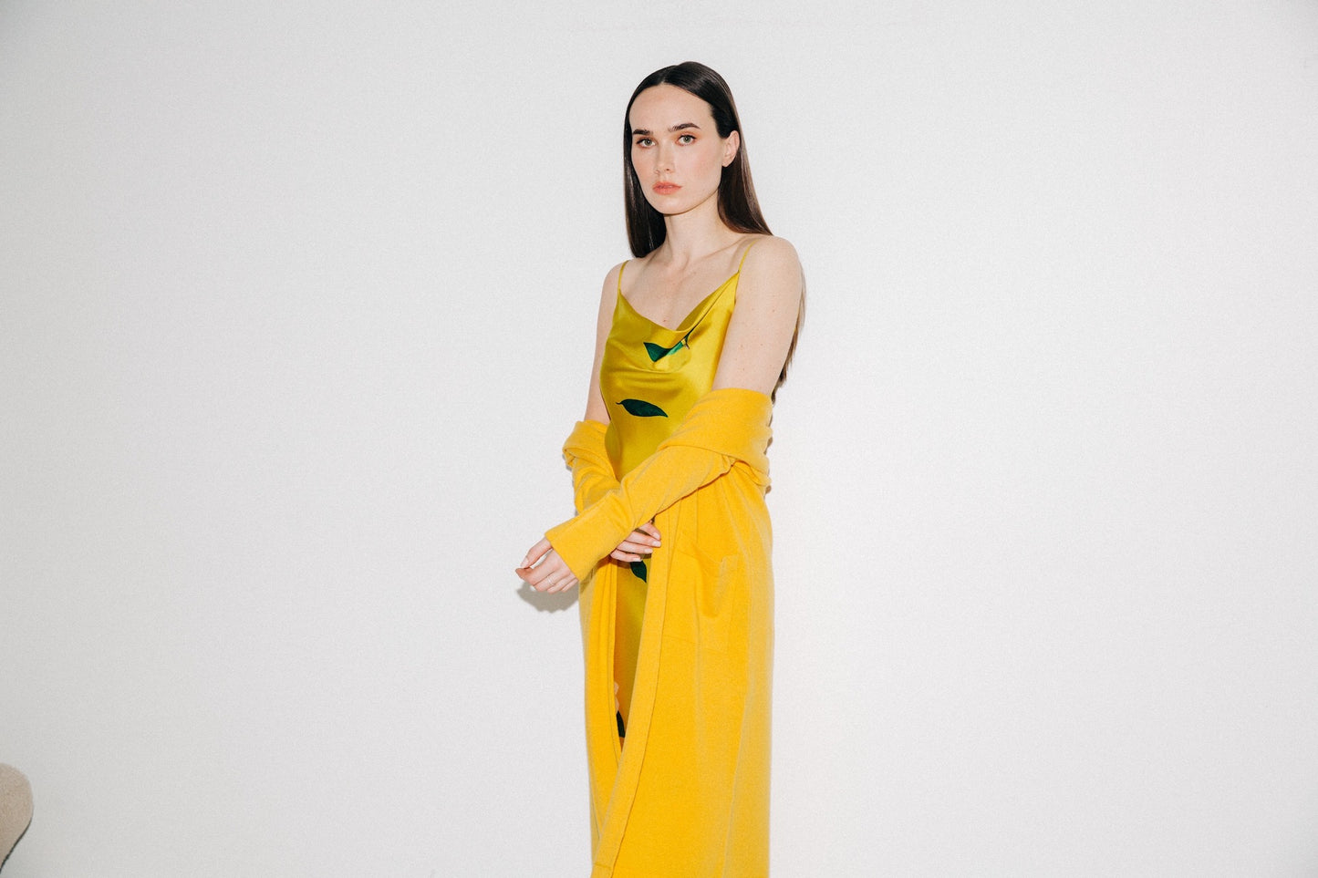 Venezia Cashmere Cardigan - Nasturtium