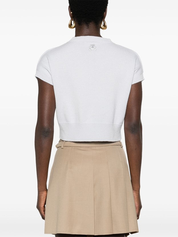 Genova Sleeveless Cashmere Jumper - Angel