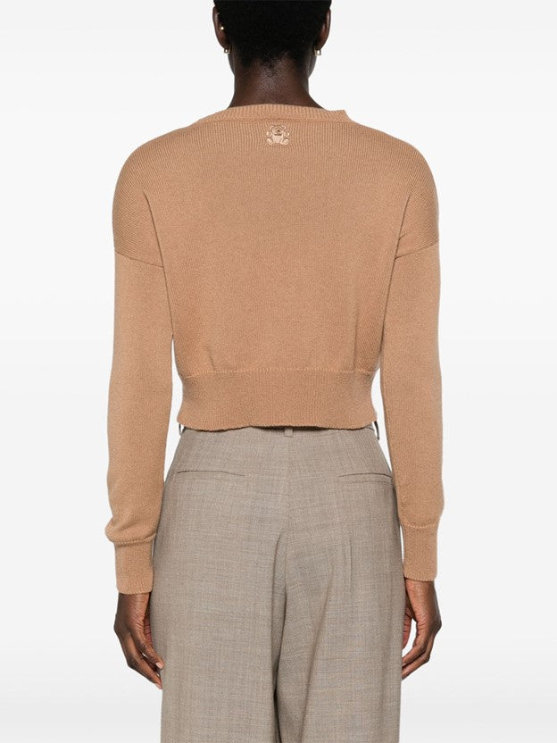 Genova Cropped Cashmere Jumper - Dune