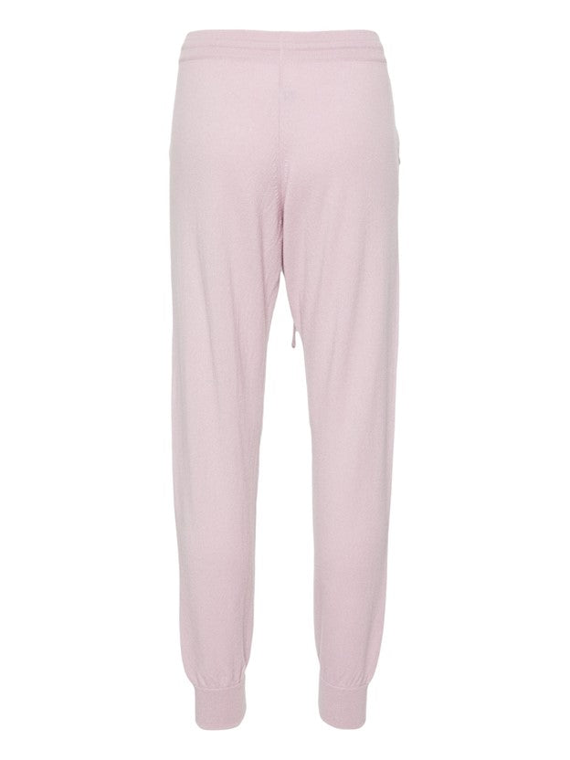 Milano Drawstring Cashmere Joggers - Silver Iris