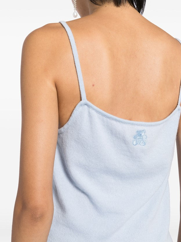Rapallo Cashmere Tank Top - Porcelain