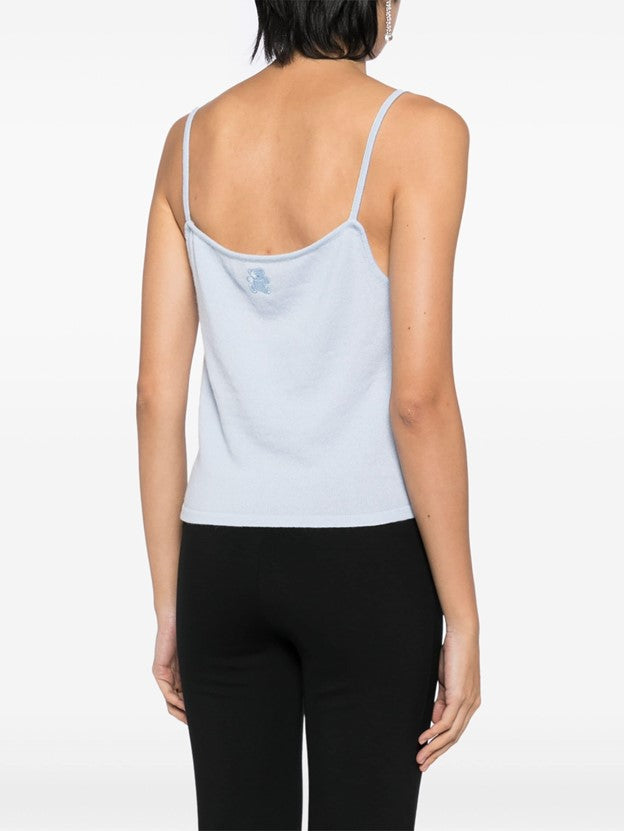 Rapallo Cashmere Tank Top - Porcelain