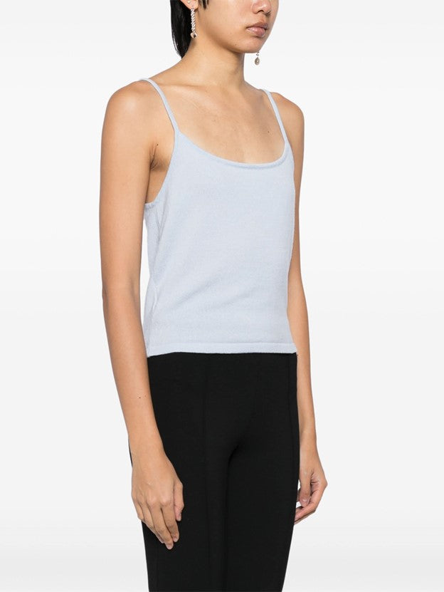 Rapallo Cashmere Tank Top - Porcelain