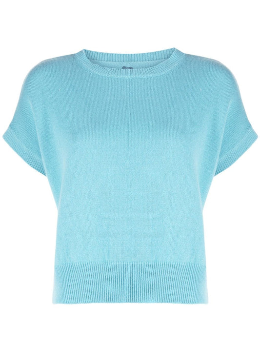 Genova Sleeveless Cashmere Jumper - Oceano