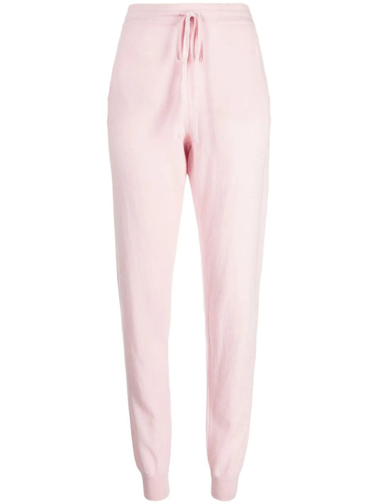 Milano Drawstring Cashmere Joggers - Tea Rose