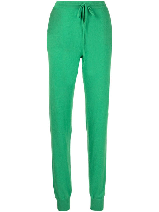 Milano Drawstring Cashmere Joggers - Flash Green