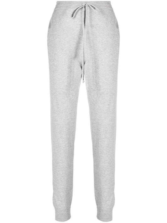 Milano Drawstring Cashmere Joggers - Fog