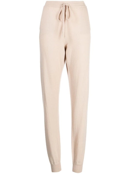 Milano Drawstring Cashmere Joggers - Chinchilla