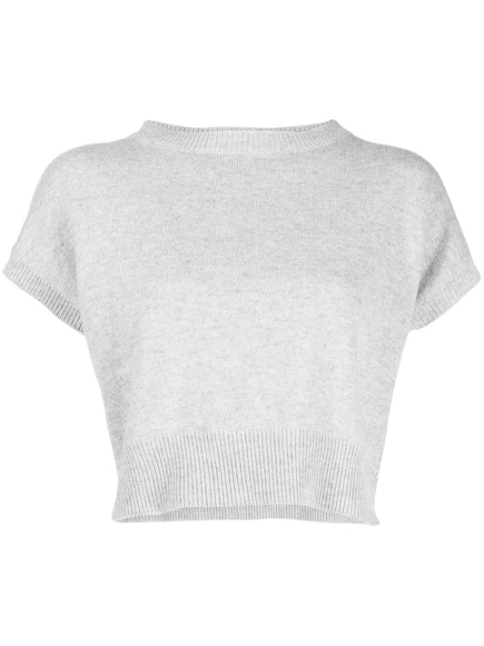 Genova Sleeveless Cashmere Jumper - Fog