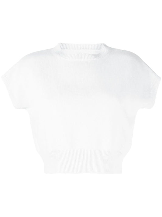 Genova Sleeveless Cashmere Jumper - Angel