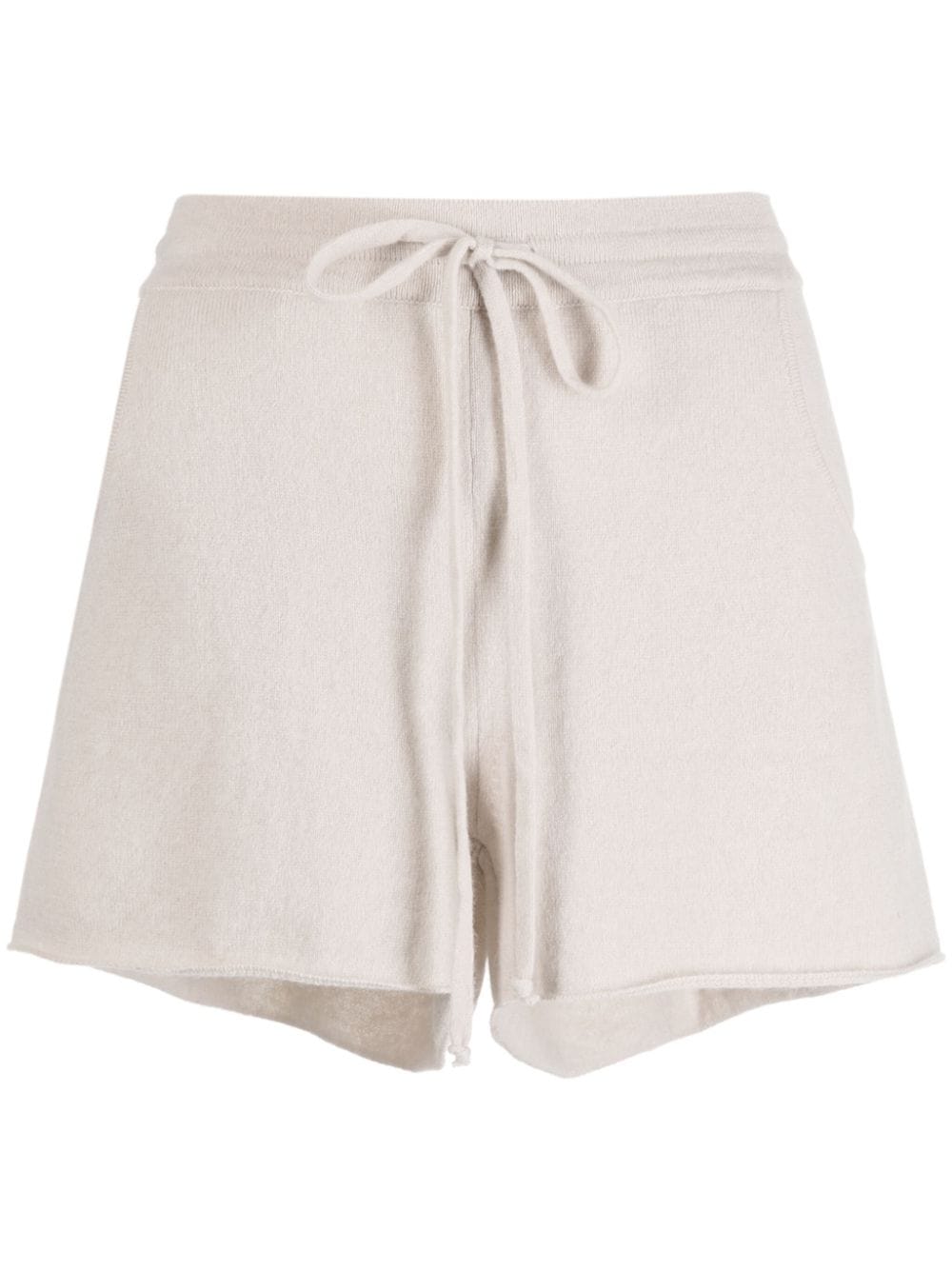Portofino Drawstring Cashmere Shorts - Chinchilla