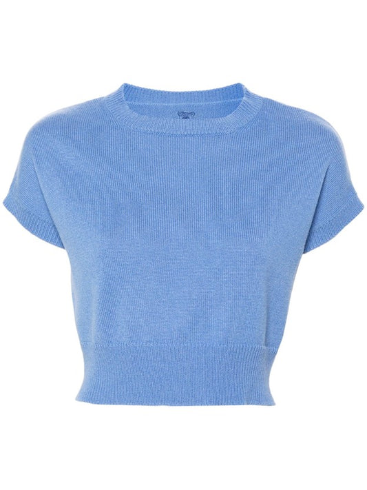 Genova Sleeveless Cashmere Jumper - Azure