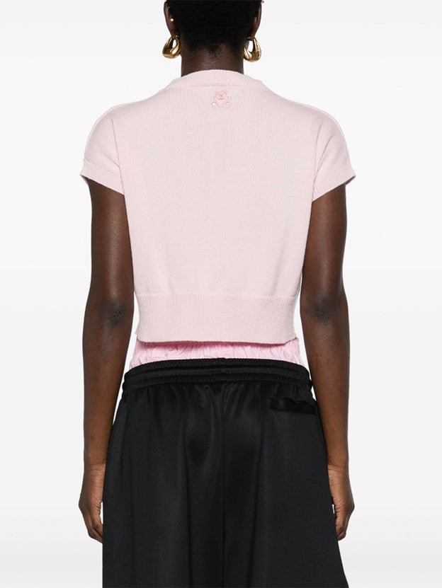 Genova Sleeveless Cashmere Jumper - Tea Rose