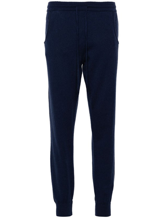 Milano Drawstring Cashmere Joggers - Neptune