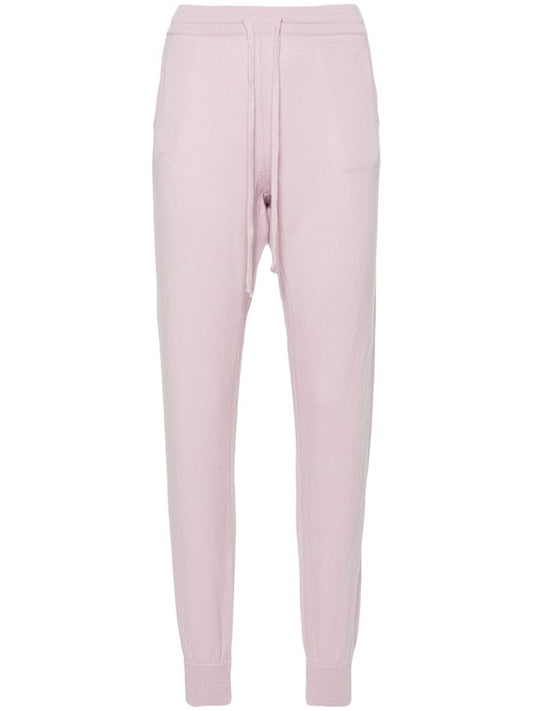 Milano Drawstring Cashmere Joggers - Silver Iris