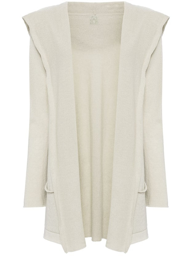 Napoli Lightweight Cashmere Cardigan - Lichen