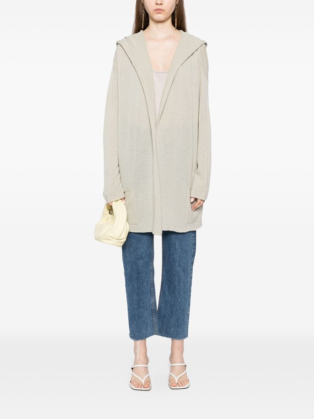 Napoli Lightweight Cashmere Cardigan - Lichen