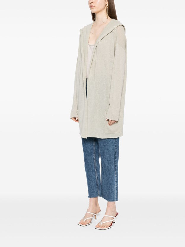 Napoli Lightweight Cashmere Cardigan - Lichen