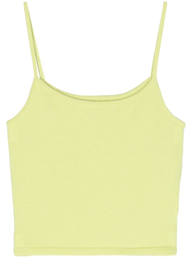 Rapallo Cashmere Tank Top - Asparagus