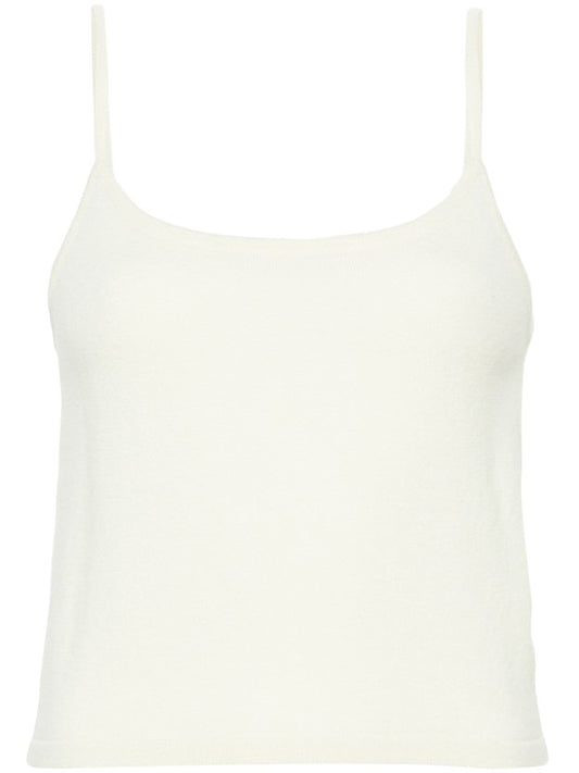 Rapallo Cashmere Tank Top - White Tea